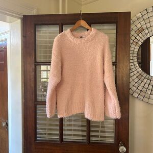 Divided Pink Crew Neck Sweater Soft Knit